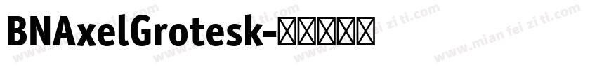 BNAxelGrotesk字体转换