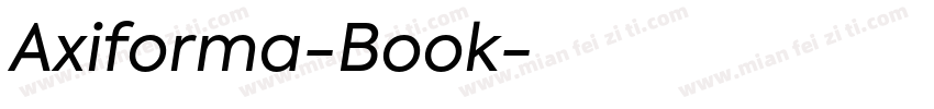 Axiforma-Book字体转换