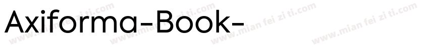 Axiforma-Book字体转换