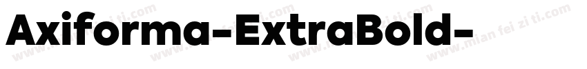 Axiforma-ExtraBold字体转换