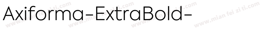 Axiforma-ExtraBold字体转换