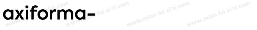 axiforma字体转换