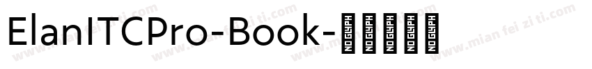 ElanITCPro-Book字体转换