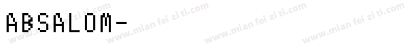 ABSALOM字体转换