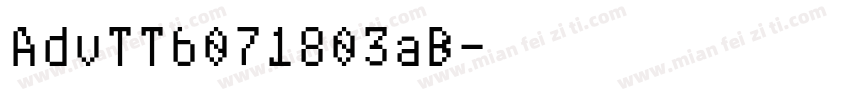 AdvTT6071803aB字体转换