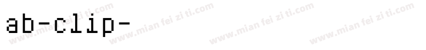 ab-clip字体转换