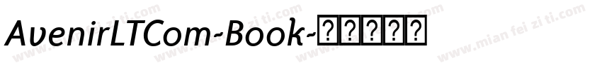 AvenirLTCom-Book字体转换