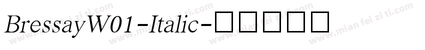 BressayW01-Italic字体转换