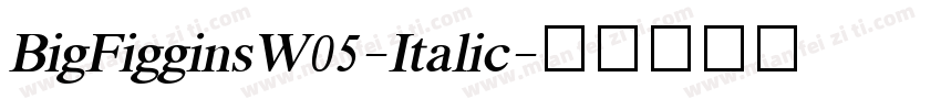 BigFigginsW05-Italic字体转换