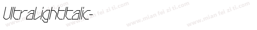UltraLightItalic字体转换