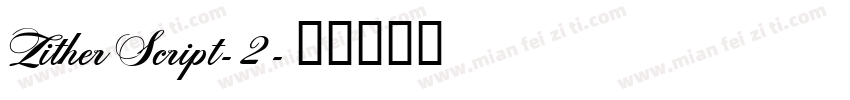 ZitherScript-2字体转换