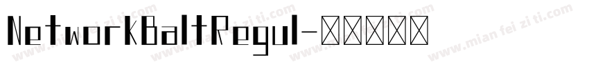 NetworkBaltRegul字体转换