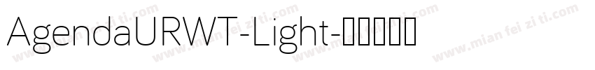 AgendaURWT-Light字体转换