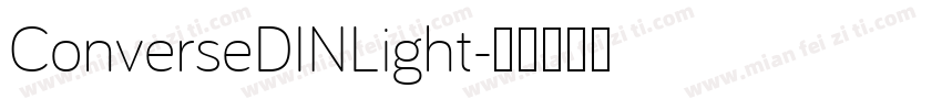 ConverseDINLight字体转换