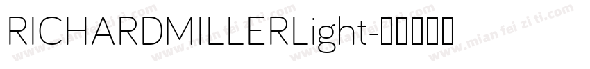 RICHARDMILLERLight字体转换