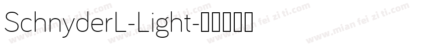 SchnyderL-Light字体转换