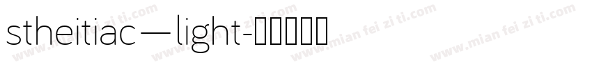stheitiac—light字体转换