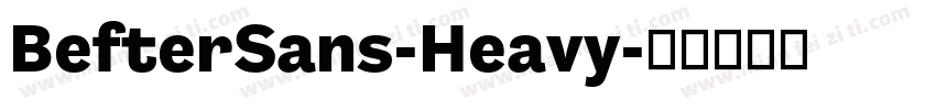 BefterSans-Heavy字体转换