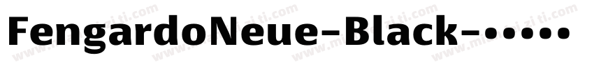 FengardoNeue-Black字体转换