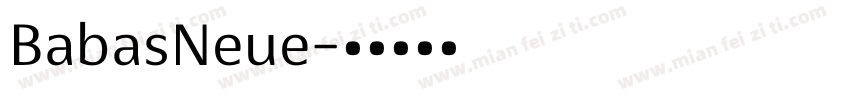 BabasNeue字体转换