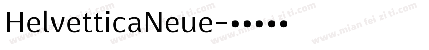 HelvetticaNeue字体转换