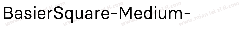 BasierSquare-Medium字体转换