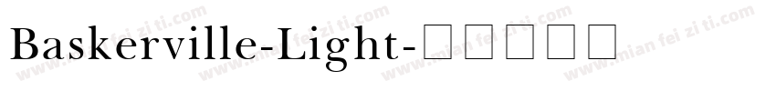 Baskerville-Light字体转换
