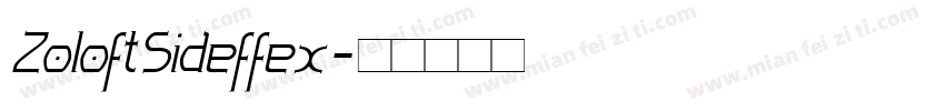 ZoloftSideffex字体转换