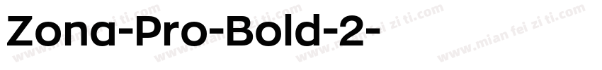 Zona-Pro-Bold-2字体转换