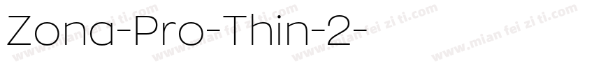 Zona-Pro-Thin-2字体转换