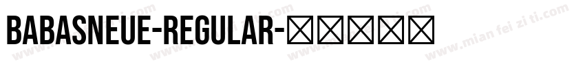 BabasNeue-Regular字体转换
