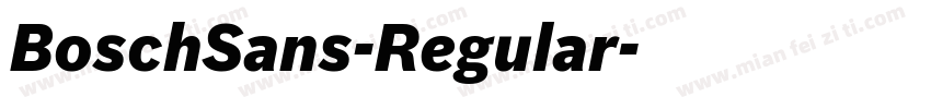 BoschSans-Regular字体转换