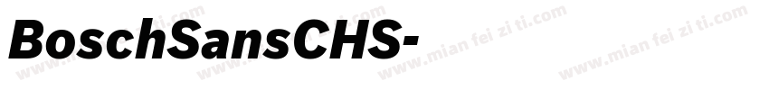 BoschSansCHS字体转换