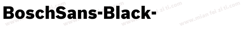 BoschSans-Black字体转换