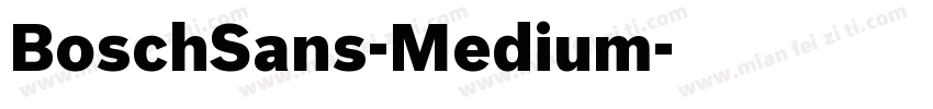 BoschSans-Medium字体转换