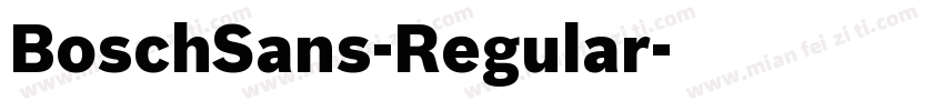 BoschSans-Regular字体转换