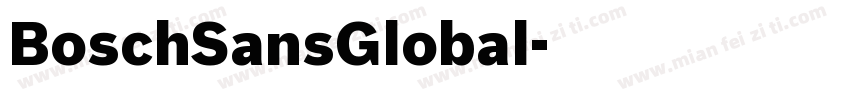 BoschSansGlobal字体转换
