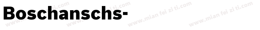 Boschanschs字体转换