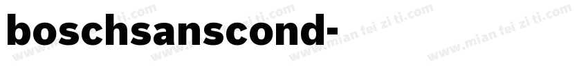 boschsanscond字体转换