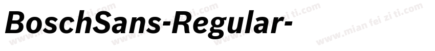 BoschSans-Regular字体转换