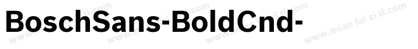 BoschSans-BoldCnd字体转换