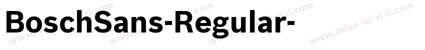 BoschSans-Regular字体转换