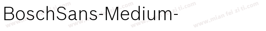 BoschSans-Medium字体转换
