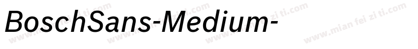 BoschSans-Medium字体转换