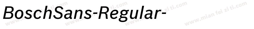 BoschSans-Regular字体转换