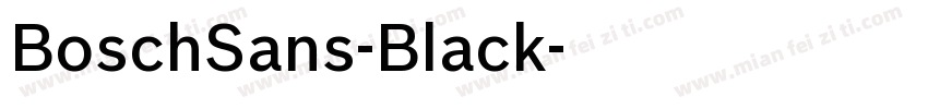 BoschSans-Black字体转换