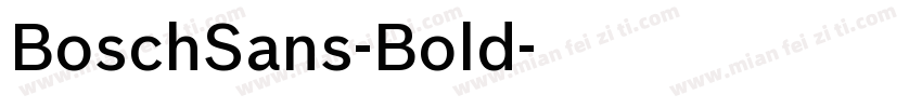 BoschSans-Bold字体转换