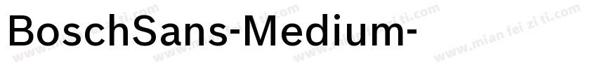 BoschSans-Medium字体转换