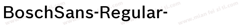 BoschSans-Regular字体转换