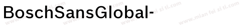 BoschSansGlobal字体转换